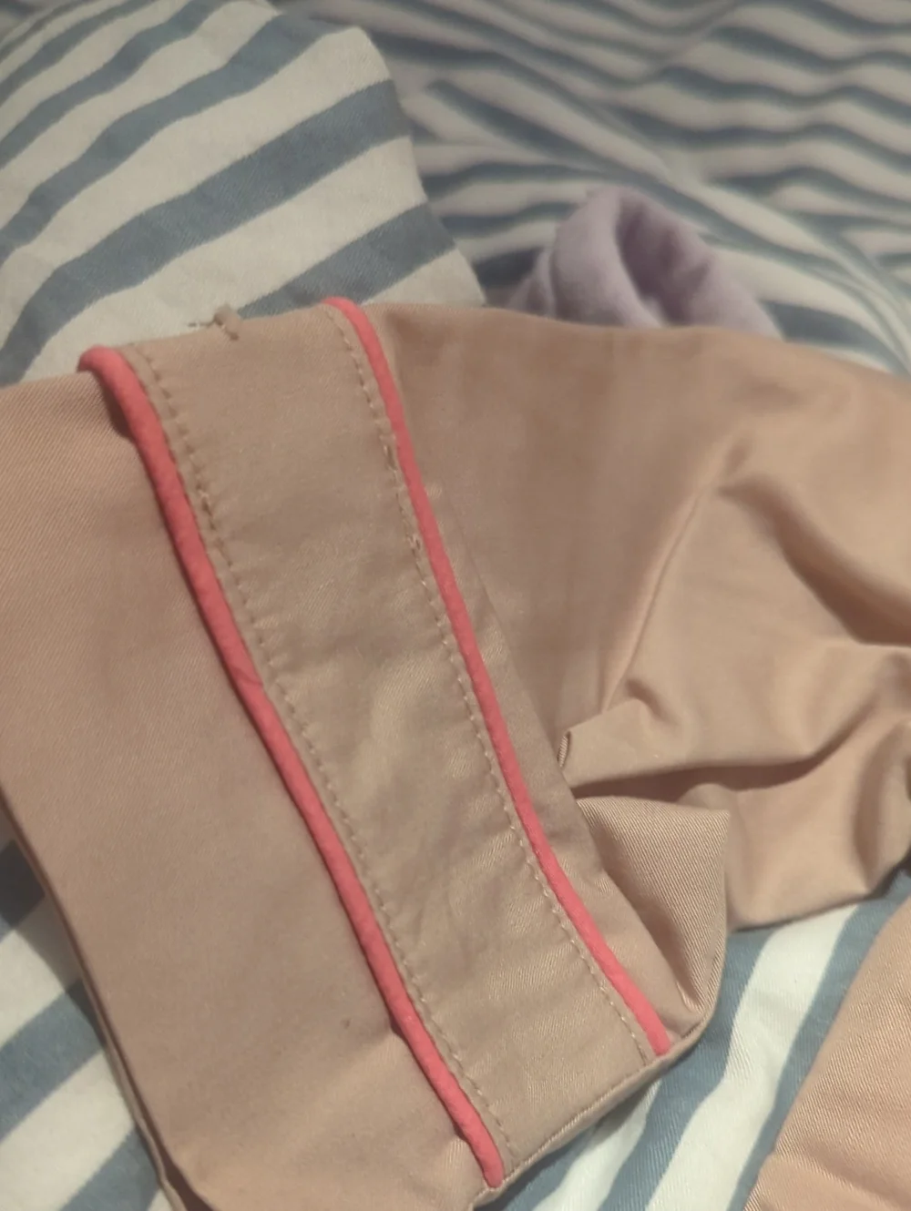 Beige Coat with Pink Trim (18-24mo)